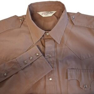 Vintage Stage West by Prior Western Shirt Mauve No Tag LS EUC